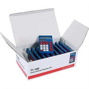 Texas Instruments TI-108 Teacher Kit TI-108TK 8-Digit Desktop Calculator Blue TI108TK Texas Instruments TI-108 Teacher Kit TI-108TK 8-Digit Desktop Calculator Blue TI108TK